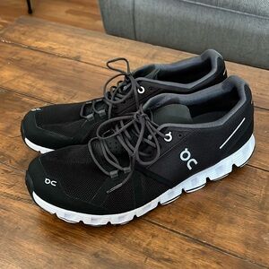 On Running Shoes Black and White